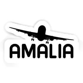 Sticker Amalia Airplane Image