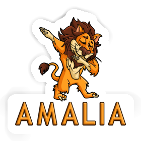 Sticker Dabbing Lion Amalia Image