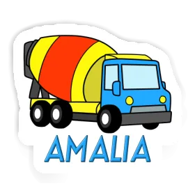 Amalia Sticker Mixer Truck Image