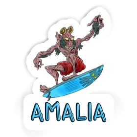 Sticker Amalia Surfer Image