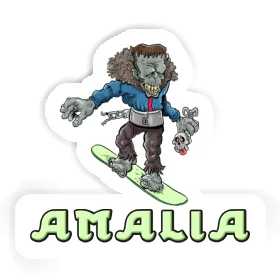 Amalia Sticker Snowboarder Image