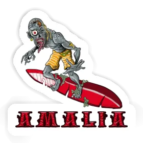 Sticker Amalia Surfer Image