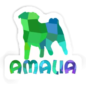 Aufkleber Mops Amalia Image