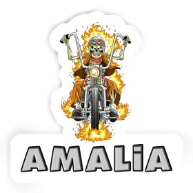 Sticker Amalia Motorbike Rider Image