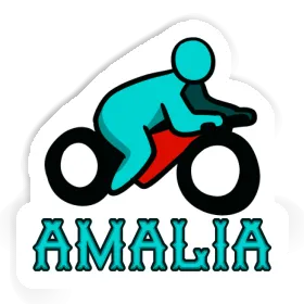 Amalia Sticker Motorbike Driver Image