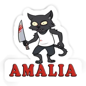 Sticker Amalia Psycho Cat Image