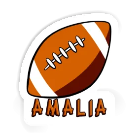 Rugby Ball Sticker Amalia Image