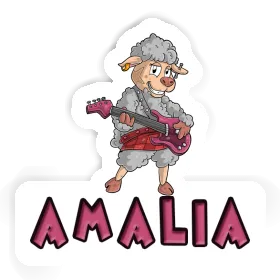 Sticker Amalia Guitarist Image