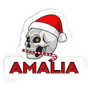 Amalia Sticker Christmas Skull Image