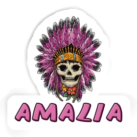 Sticker Womens Skull Amalia Image