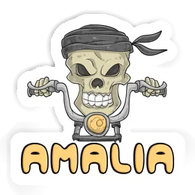 Sticker Amalia Motorbike Rider Image