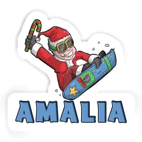 Amalia Sticker Snowboarder Image