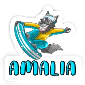 Snowboardeur Autocollant Amalia Image