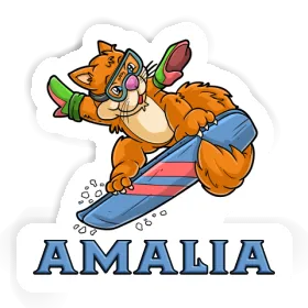 Sticker Snowboarder Amalia Image