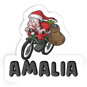 Sticker Amalia Bicycle Rider Image