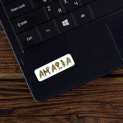 Sticker Animal Font Amalia Laptop Image