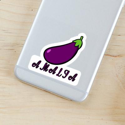 Sticker Amalia Aubergine Laptop Image