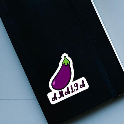 Sticker Amalia Aubergine Notebook Image