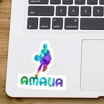 Amalia Autocollant Joueur de basket-ball Notebook Image