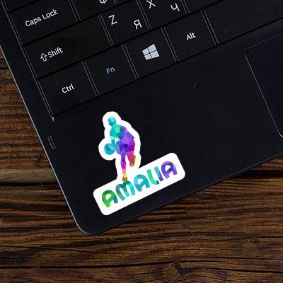 Basketball Player Sticker Amalia Laptop Image