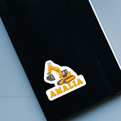 Sticker Amalia Excavator Notebook Image