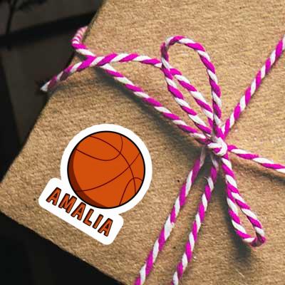 Ballon de basketball Autocollant Amalia Notebook Image