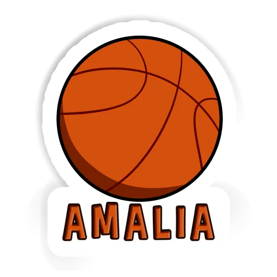 Ballon de basketball Autocollant Amalia Laptop Image