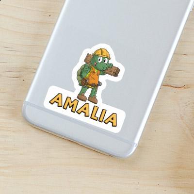 Sticker Amalia Construction worker Image