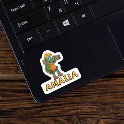 Sticker Amalia Construction worker Image