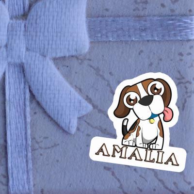 Amalia Sticker Beagle Notebook Image