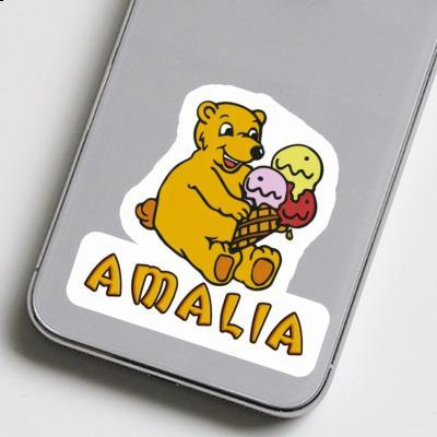 Sticker Amalia Ice Cream Bear Notebook Image