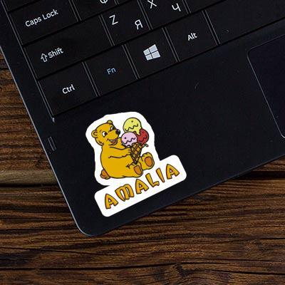 Sticker Amalia Ice Cream Bear Image