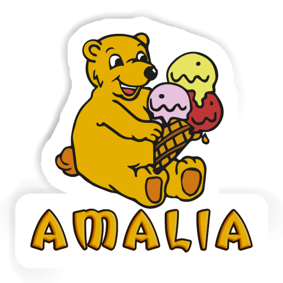 Sticker Amalia Ice Cream Bear Laptop Image