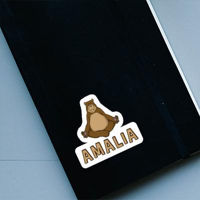 Amalia Sticker Yoga Bear Laptop Image