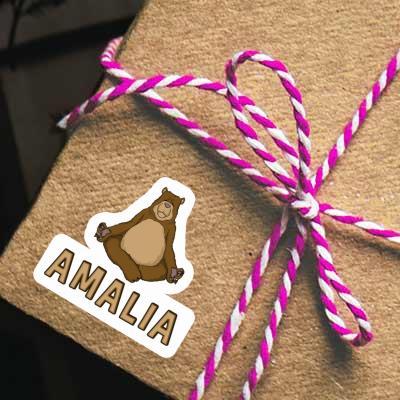 Amalia Sticker Yoga Bear Image