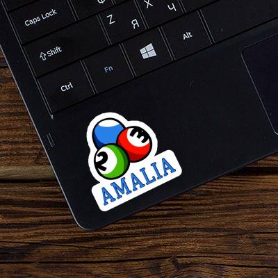 Sticker Amalia Billardkugel Laptop Image