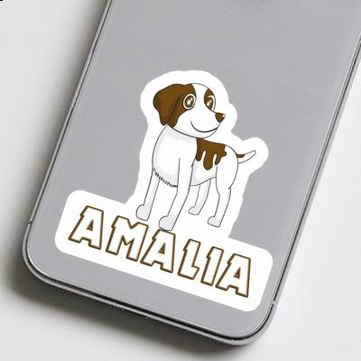 Autocollant Amalia Bretagne chien Laptop Image