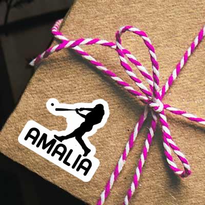 Sticker Baseball Player Amalia Laptop Image