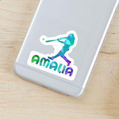 Amalia Sticker Baseballspieler Laptop Image