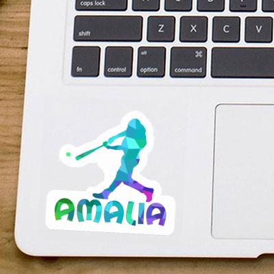 Sticker Baseball Player Amalia Laptop Image