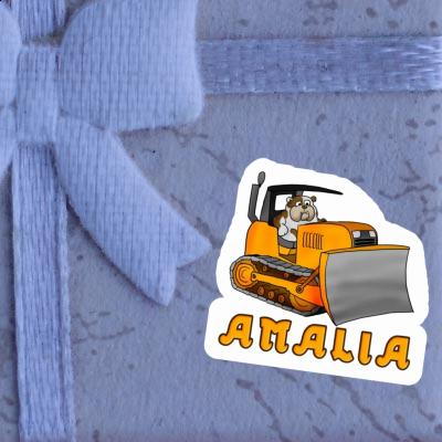 Bulldozer Sticker Amalia Notebook Image