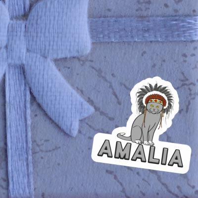 Sticker Indian Cat Amalia Notebook Image