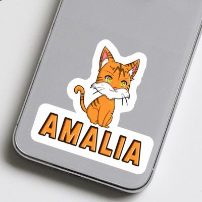 Sticker Amalia Katze Laptop Image