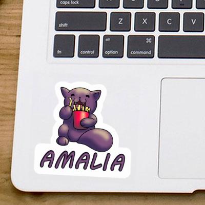 Autocollant Chat Amalia Laptop Image