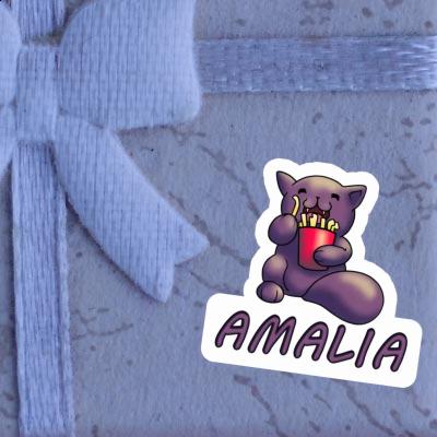 Sticker Amalia French Fry Cat Image