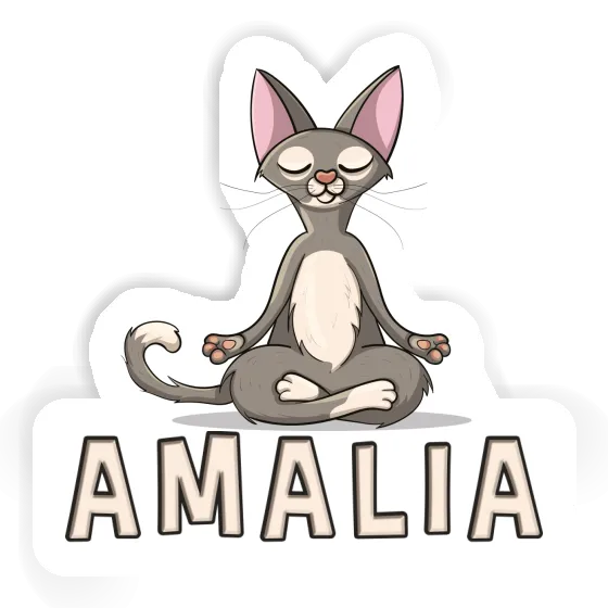 Chat Autocollant Amalia Laptop Image