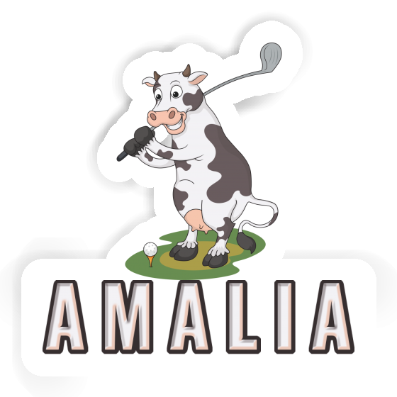 Sticker Golf Cow Amalia Image