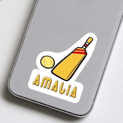 Sticker Amalia Cricket Bat Laptop Image