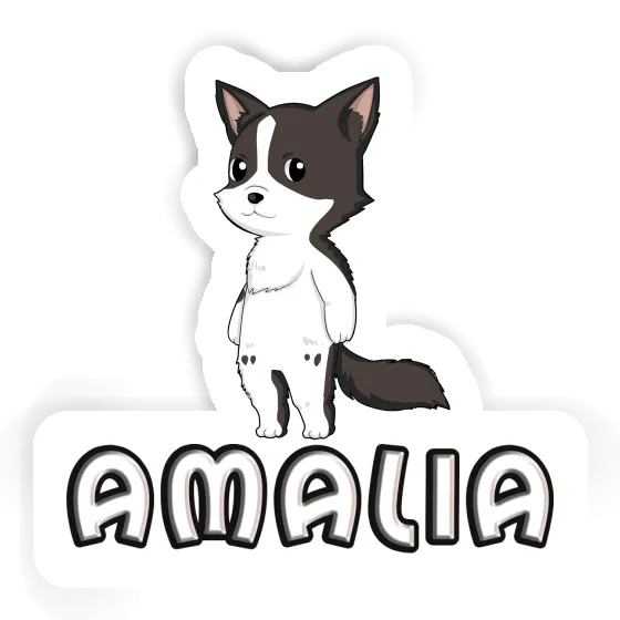 Amalia Autocollant Collie border Image