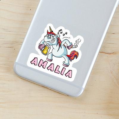 Amalia Autocollant Licorne Notebook Image